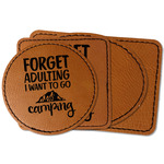 Camping Quotes & Sayings Faux Leather Iron On Patch
