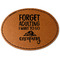 Camping Quotes & Sayings Faux Leather Iron On Patch - Oval