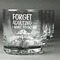 Camping Quotes & Sayings (Shape) Whiskey Glasses Set of 4 - Engraved Front