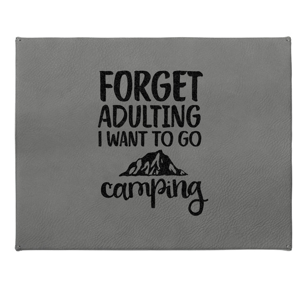 Camping Quotes & Sayings Small Engraved Gift Box with Leather Lid - Approval