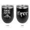 Camping Quotes & Sayings Stainless Wine Tumblers - Black - Double Sided - Approval