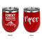 Camping Quotes & Sayings Stainless Wine Tumblers - Red - Double Sided - Approval