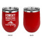 Camping Quotes & Sayings Stainless Wine Tumblers - Red - Single Sided - Approval