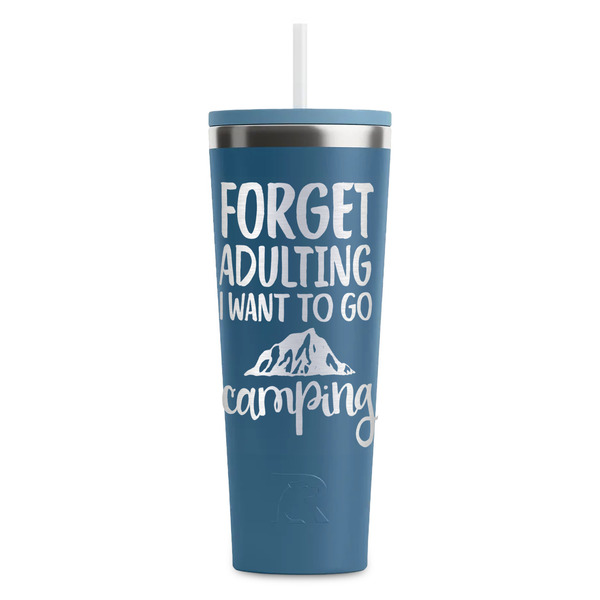 Custom Camping Quotes & Sayings RTIC Everyday Tumbler with Straw - 28oz