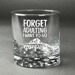 Camping Quotes & Sayings Whiskey Glass - Engraved