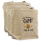 Camping Sayings & Quotes (Color) Reusable Cotton Grocery Bags - Set of 3