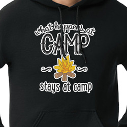 Camping Sayings & Quotes (Color) Hoodie - Black - Large