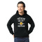 Camping Sayings & Quotes (Color) Black Hoodie on Model - Front