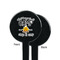 Camping Sayings & Quotes (Color) Black Plastic 7" Stir Stick - Single Sided - Round - Front & Back
