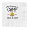 Camping Sayings & Quotes (Color) Embossed Decorative Napkin - Front View