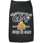 Camping Sayings & Quotes (Color) Black Pet Shirt - XL