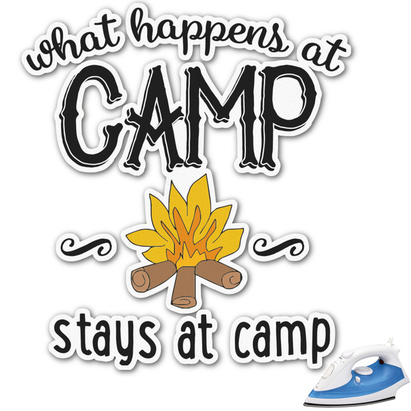 Custom Camping Sayings & Quotes (Color) Graphic Iron On Transfer