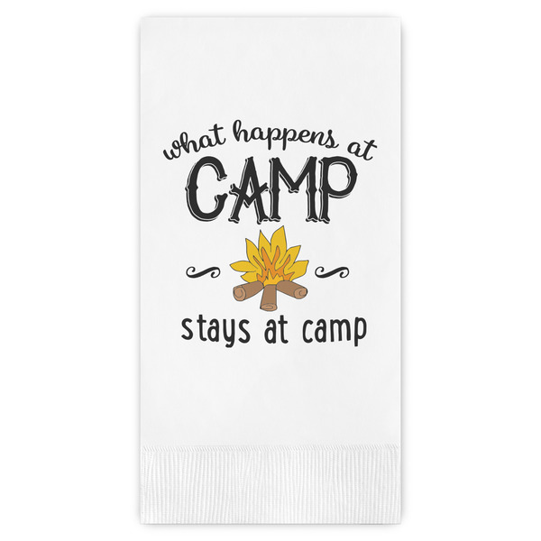 Custom Camping Sayings & Quotes (Color) Guest Towels - Full Color