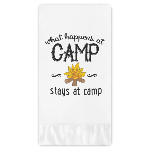 Custom Camping Sayings & Quotes (Color) Guest Paper Towels - Full Color