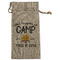 Camping Sayings & Quotes (Color) Large Burlap Gift Bags - Front