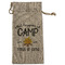 Camping Sayings & Quotes (Color) Large Burlap Gift Bag - Front