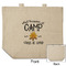Camping Sayings & Quotes (Color) Reusable Cotton Grocery Bag - Front & Back View