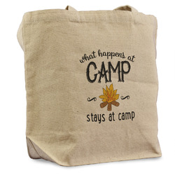 Camping Sayings & Quotes (Color) Reusable Cotton Grocery Bag