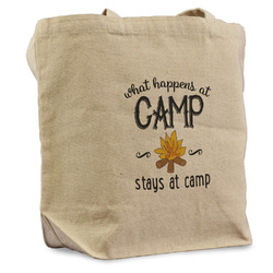 Camping Sayings & Quotes (Color) Reusable Cotton Grocery Bag