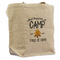 Camping Sayings & Quotes (Color) Reusable Cotton Grocery Bag - Front View