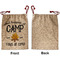 Camping Sayings & Quotes (Color) Santa Bag - Approval - Front