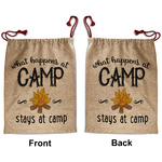 Camping Sayings & Quotes (Color) Santa Sack - Front & Back