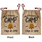 Camping Sayings & Quotes (Color) Santa Bag - Front and Back
