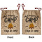 Camping Sayings & Quotes (Color) Santa Sack - Front & Back