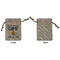 Camping Sayings & Quotes (Color) Small Burlap Gift Bag - Front Approval