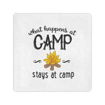 Camping Sayings & Quotes (Color) Standard Cocktail Napkins