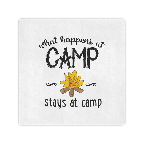 Custom Camping Sayings & Quotes (Color) Cocktail Napkins