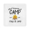 Camping Sayings & Quotes (Color) Standard Cocktail Napkins - Front View