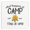 Camping Sayings & Quotes (Color) Paper Dinner Napkin - Front View