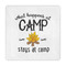 Camping Sayings & Quotes (Color) Standard Decorative Napkin - Front View