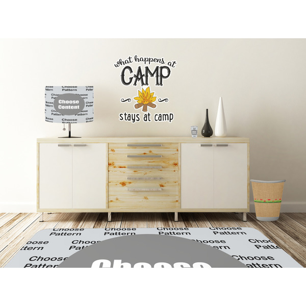 Camping Sayings & Quotes (Color) Wall Graphic Decal Wooden Desk