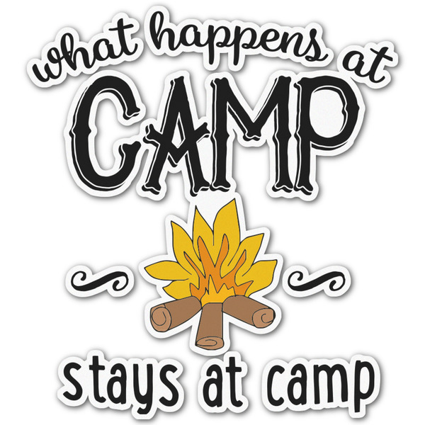 Custom Camping Sayings & Quotes (Color) Graphic Decal - Large