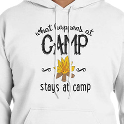 Camping Sayings & Quotes (Color) Hoodie - White - Large
