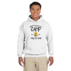 Camping Sayings & Quotes (Color) Hoodie - White