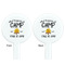 Camping Sayings & Quotes (Color) White Plastic 7" Stir Stick - Double Sided - Round - Front & Back