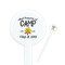 Camping Sayings & Quotes (Color) White Plastic 7" Stir Stick - Round - Closeup