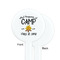 Camping Sayings & Quotes (Color) White Plastic 7" Stir Stick - Single Sided - Round - Front & Back
