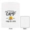 Camping Sayings & Quotes (Color) White Treat Bag - Front & Back View
