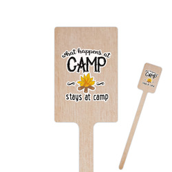 Camping Sayings & Quotes (Color) 6.25" Rectangle Wooden Stir Sticks - Double Sided
