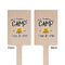 Camping Sayings & Quotes (Color) Wooden 6.25" Stir Stick - Rectangular - Double Sided - Front & Back