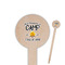 Camping Sayings & Quotes (Color) 6" Round Wooden Food Picks - Single Sided