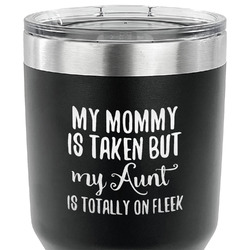 Aunt Quotes and Sayings 30 oz Stainless Steel Tumbler - Black - Double Sided