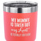 Aunt Quotes and Sayings 30 oz Stainless Steel Ringneck Tumbler - Coral - CLOSE UP