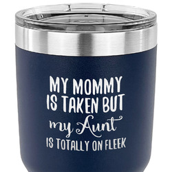 Aunt Quotes and Sayings 30 oz Stainless Steel Tumbler - Navy - Single Sided