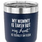 Aunt Quotes and Sayings 30 oz Stainless Steel Ringneck Tumbler - Navy - CLOSE UP