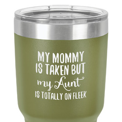 Aunt Quotes and Sayings 30 oz Stainless Steel Tumbler - Olive - Double-Sided